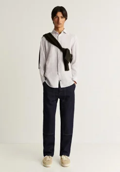Scalpers Casual<Striped Linen Shirt