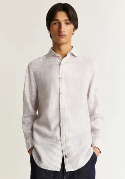 Scalpers Casual<Striped Linen Shirt