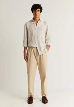 Scalpers Casual<Striped Linen Shirt