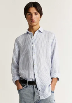 Scalpers Casual<Striped Linen Shirt