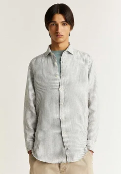 Scalpers Casual<Striped Linen Shirt