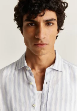 Scalpers Casual<Striped Linen Shirt