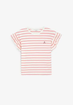 Scalpers Tshirts<Striped Ruffle Sleeve T-Shirt