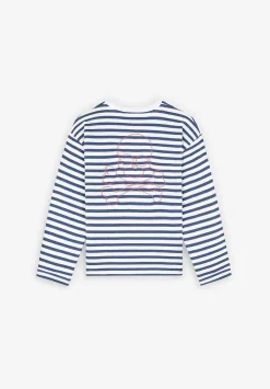 Scalpers Sweatshirts<Striped Skull Outline Sweatshirt