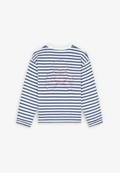 Scalpers Sweatshirts<Striped Skull Outline Sweatshirt
