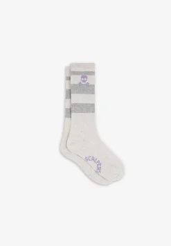 Scalpers Accessories<Striped Skull Socks