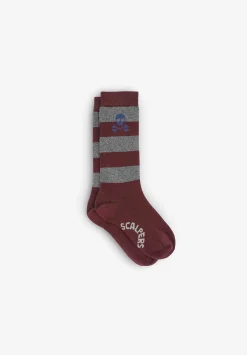 Scalpers Socks<Striped Skull Socks