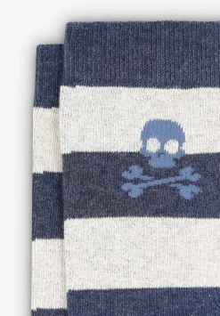 Scalpers Socks<Striped Skull Socks