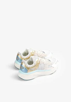 Scalpers Sneakers<Striped Sneakers With Metallic Detail
