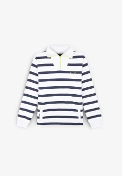 Scalpers Sweatshirts<Striped Sweatshirt With Zipper Detail