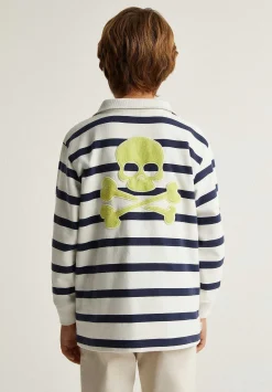 Scalpers Sweatshirts<Striped Sweatshirt With Zipper Detail