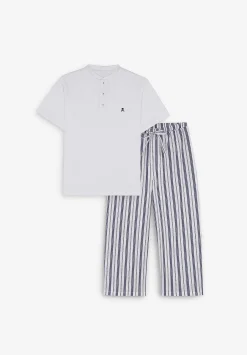 Scalpers Pajamas<Striped Trouser Detail Pajamas