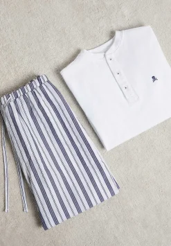 Scalpers Pajamas<Striped Trouser Detail Pajamas