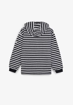 Scalpers Sweatshirts<Striped Zipper Hooded Sweatshirt