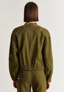 Scalpers Jackets And Trench<Studded Bomber Jacket