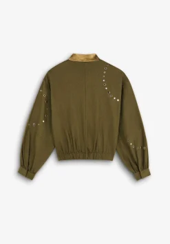 Scalpers Jackets And Trench<Studded Bomber Jacket