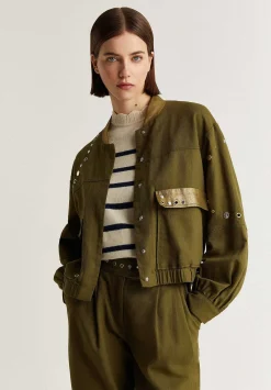 Scalpers Jackets And Trench<Studded Bomber Jacket