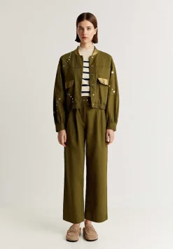 Scalpers Jackets And Trench<Studded Bomber Jacket