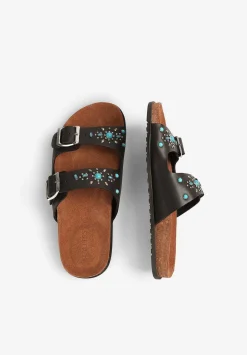 Scalpers Sandals<Studded Buckle Leather Sandals