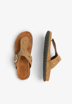 Scalpers Sandals<Studded Suede Flat Sandals