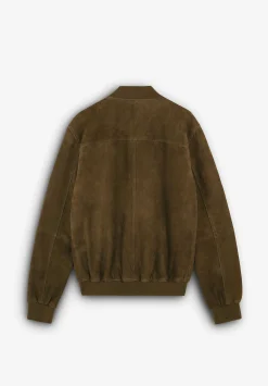Scalpers Jackets And Jackets<Suede Bomber Jacket