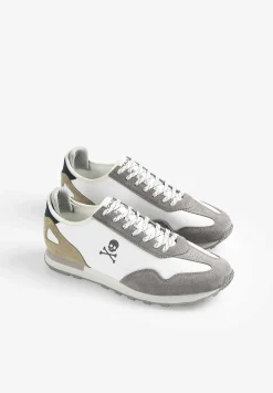 Scalpers Sneakers<Suede Skull Sneakers