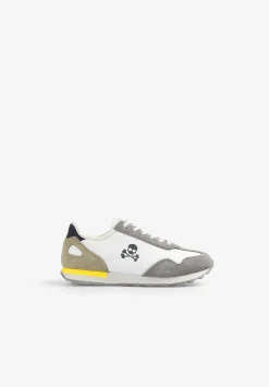 Scalpers Footwear<Suede Skull Sneakers