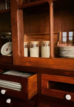 Scalpers Storage And Utensils<Tall Wooden Storage Jar