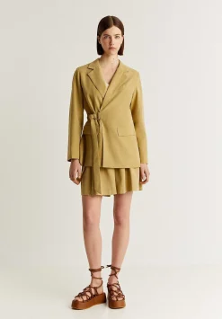 Scalpers Bermuda<Tencel Bermuda Shorts With Belt Detail