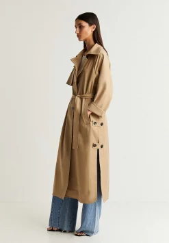 Scalpers Jackets And Trench<Trench With Side Opening Detail