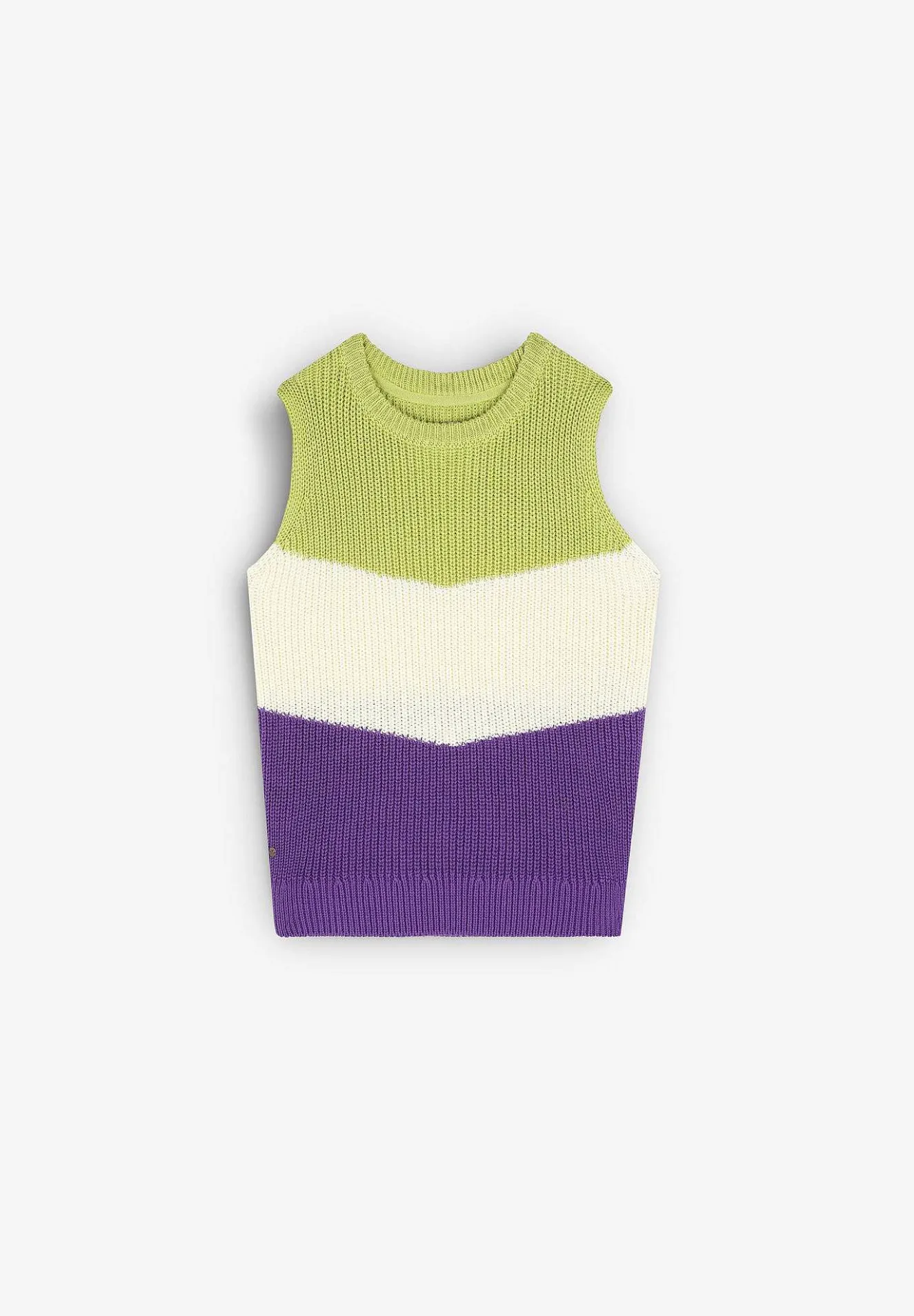 Scalpers Spot<Tricolor Knitted Vest