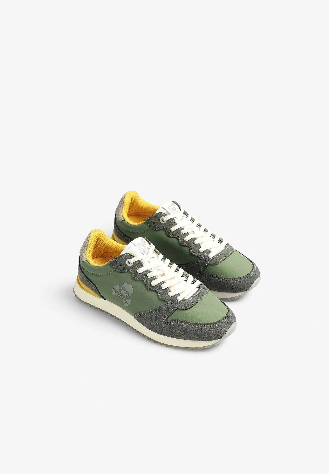 Scalpers Footwear<Tricolor Skull Sneakers