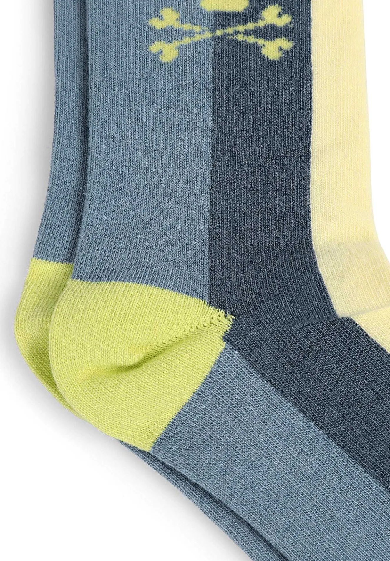 Scalpers Socks<Tricolor Striped Skull Socks