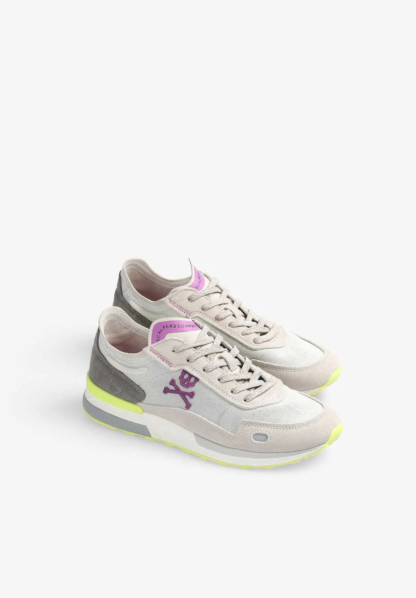 Scalpers Sneakers<Tricolor Suede Sneakers