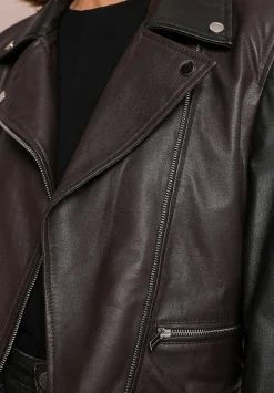 Scalpers Jackets And Trench<Two-Tone Biker Jacket