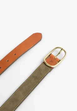 Scalpers Belts And Suspenders<Two-Tone Leather Belt