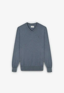 Scalpers Sweaters And Cardigans<V Neck Skull Sweater