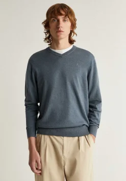 Scalpers Sweaters And Cardigans<V Neck Skull Sweater