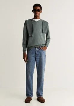 Scalpers Sweaters And Cardigans<V Neck Skull Sweater