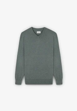 Scalpers Sweaters And Cardigans<V Neck Skull Sweater