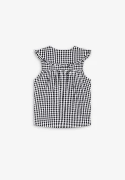 Scalpers Shirts<Vichy Bobo Neck Blouse