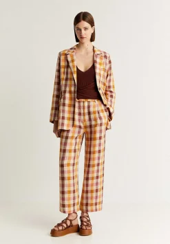 Scalpers Blazers And Vests<Vichy Linen Blazer