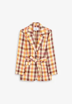 Scalpers Blazers And Vests<Vichy Linen Blazer