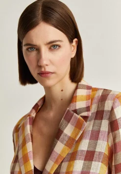 Scalpers Blazers And Vests<Vichy Linen Blazer