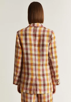 Scalpers Blazers And Vests<Vichy Linen Blazer