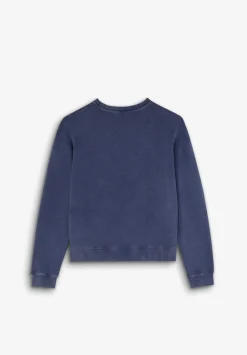 Scalpers Sweatshirts<Washed Effect Skull Print Sweatshirt