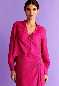 Scalpers Shirts<Zigzag Jacquard Blouse