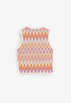 Scalpers Tshirts<Zigzag Knit Top