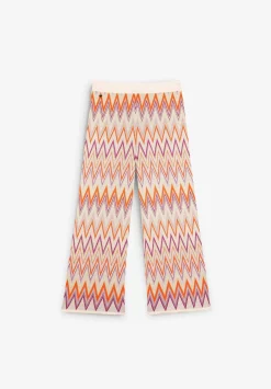 Scalpers Pants And Overalls<Zigzag Knitted Pants With Low Detail
