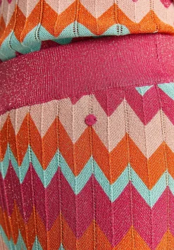 Scalpers Pants<Zigzag Lurex Knitted Pants